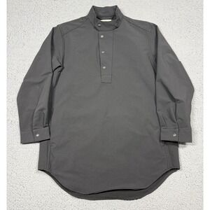 Snow Peak Jacket Mens S Black Wool Blend Long Sleeve Snap Front Stretch Japan